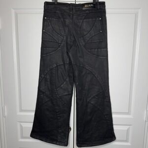 Guapi Jeans Mens 36x32 Black Wide Leg Relaxed Fit Charcoal Denim Stretch Pants
